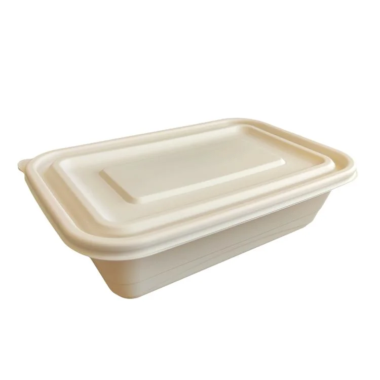 High Quality Disposable Food Boxes with Lids Food Take-out Boxes Biodegradable Water-Fast Food Packaging