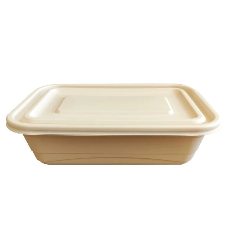 High Quality Disposable Food Boxes with Lids Food Take-out Boxes Biodegradable Water-Fast Food Packaging