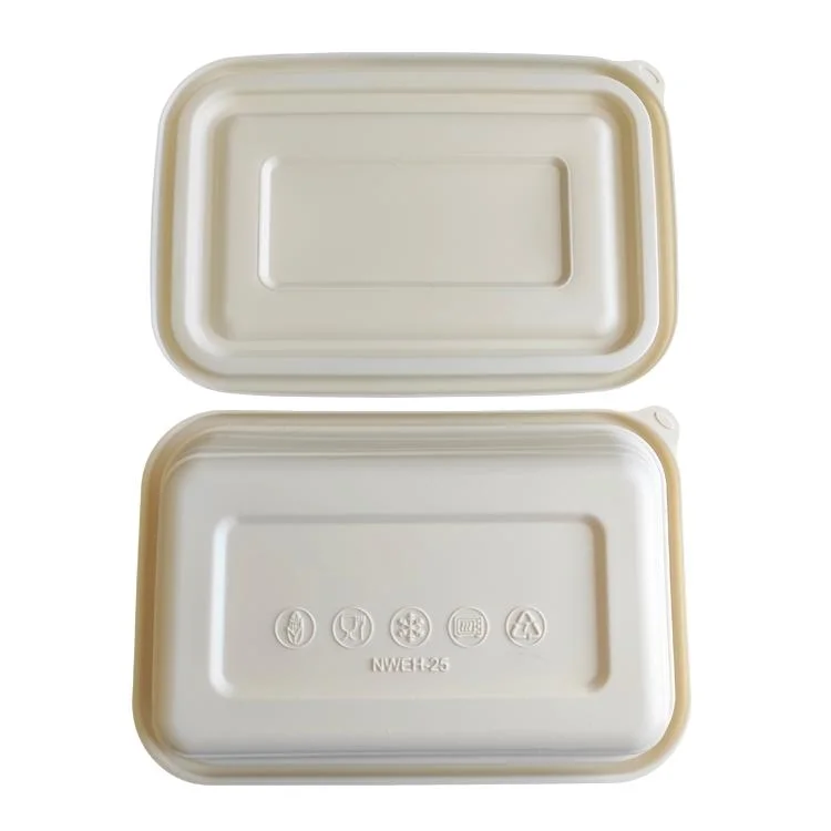 High Quality Disposable Food Boxes with Lids Food Take-out Boxes Biodegradable Water-Fast Food Packaging